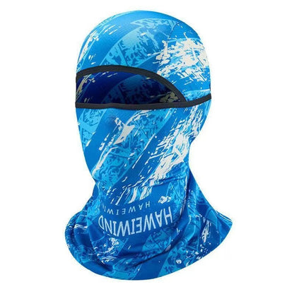 Summer Ice Silk Sun Protection Mask Men's Head Cover Full Face Fishing Sun Protection Scarf