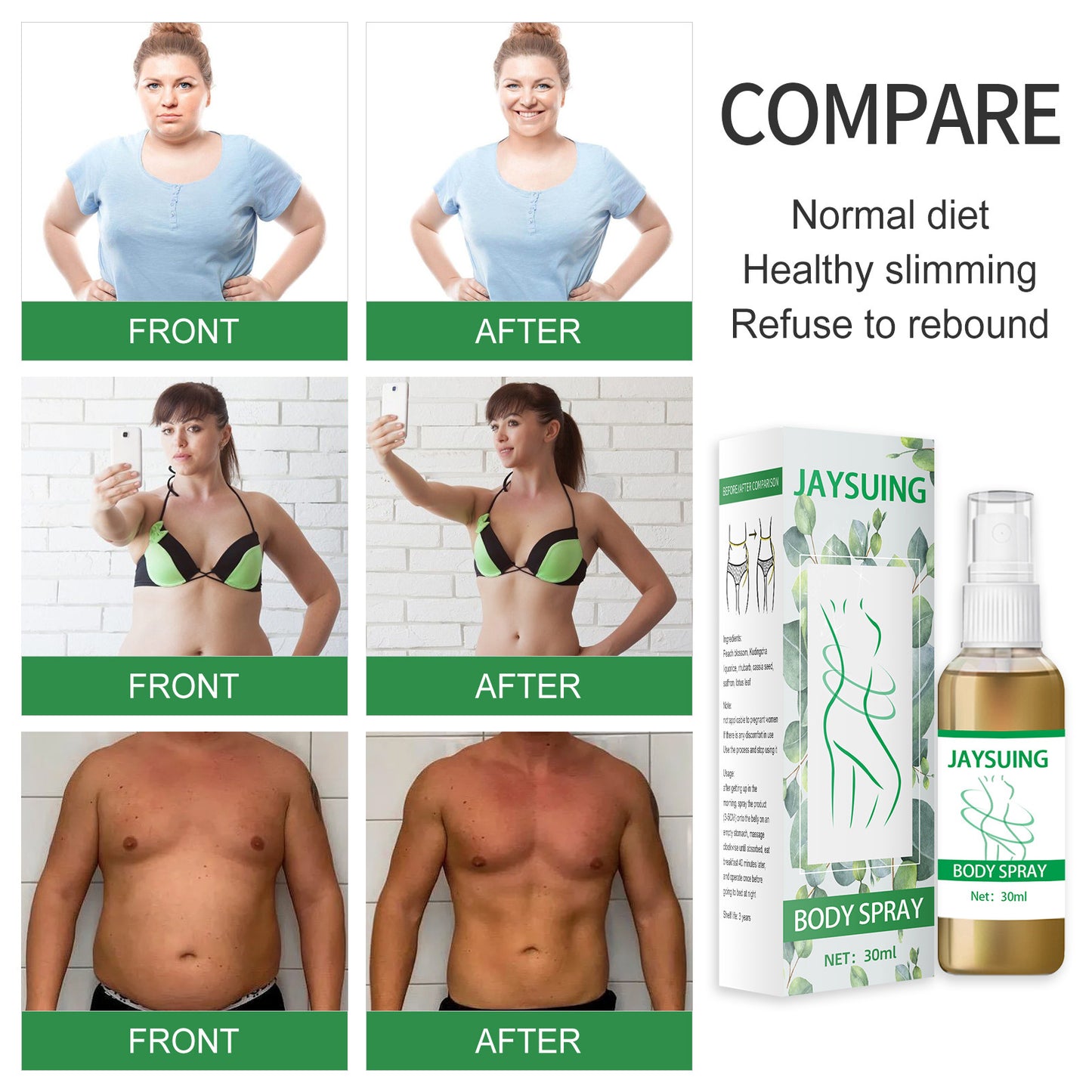 One Spray Belly Control Thigh Shaping Firming Body Slimming Spray