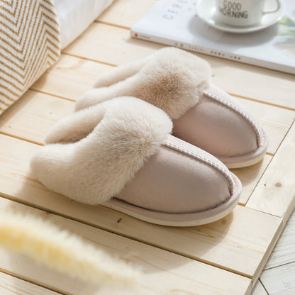 Household Plush Slippers Women Cotton Shoes For Autumn And Winter