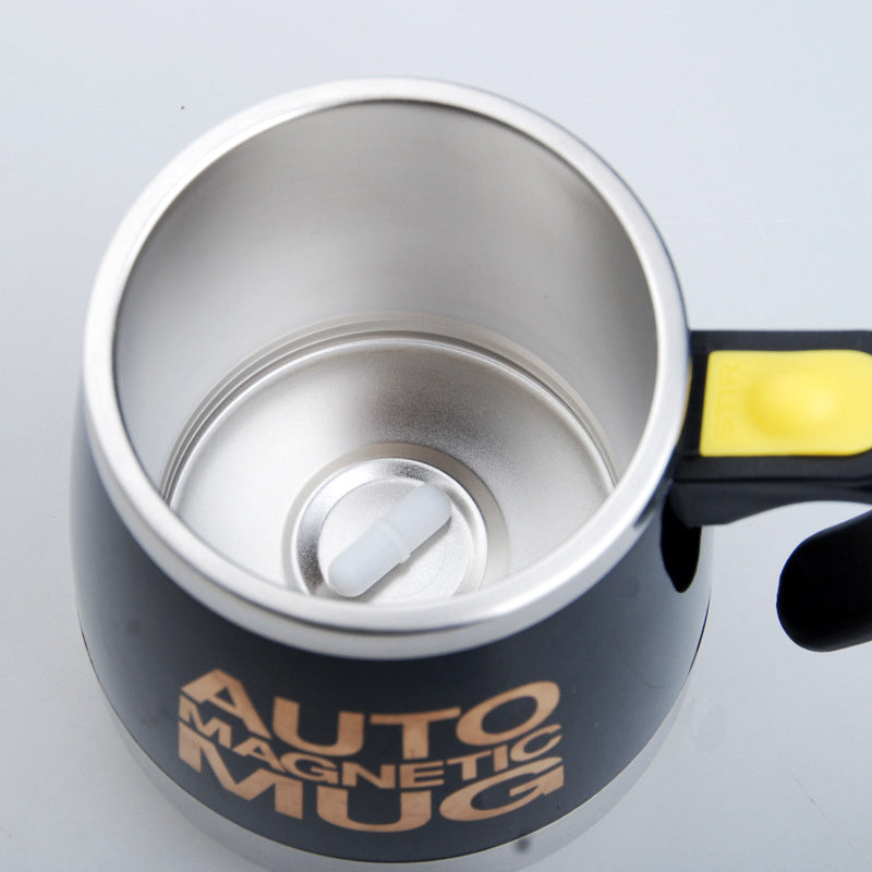 Stainless Steel Automatic Stirring Magnetic Coffee Cup