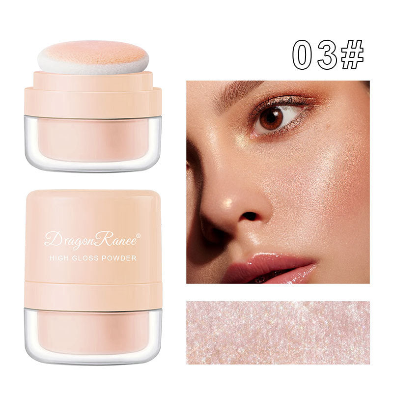 Full Body Brightening Face Crouching Silkworm Highlight Powder