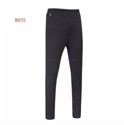 USB Heated Outdoor Hiking Winter Sport Thermal Pants Mens Heating Travel Trousers