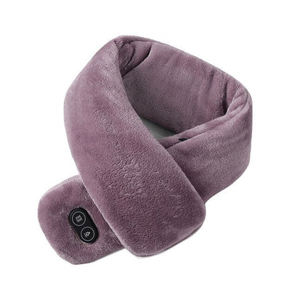 Women Men Soft Temperature Control Pain Relief Cervical Massage Shoulder Neck Wrap USB Heated Scarf Shawl Washable Winter Warm