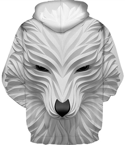 Long Sleeve Hoodies Men Casual Pullovers Hooded Animal 3D Printed Streetwear Boys Sweatshirt Jackets