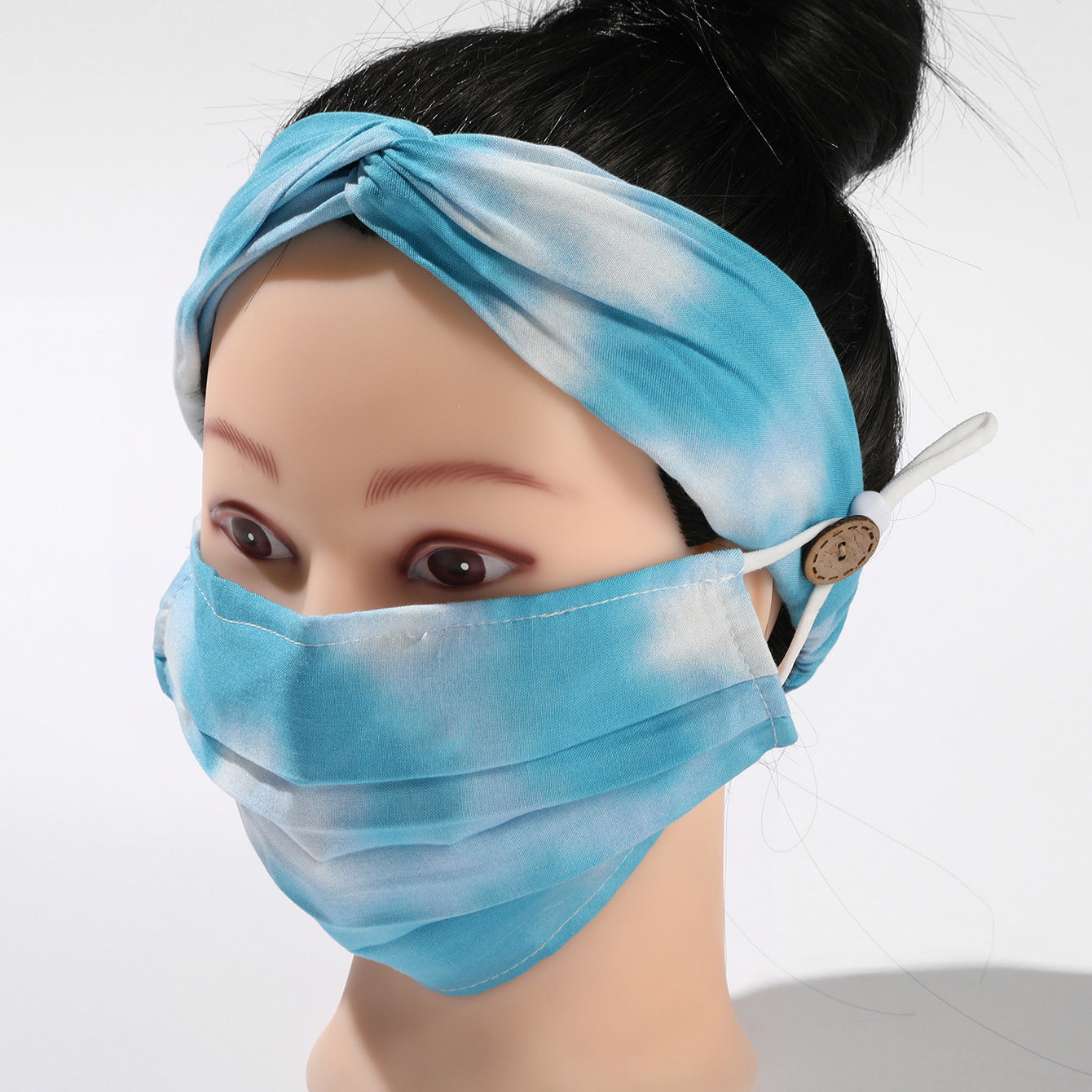 Pure cotton headband mask set