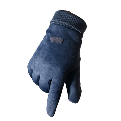 Suede gloves