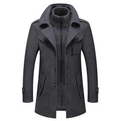 Cold-resistant Plus Cotton Woolen Men's Jacket