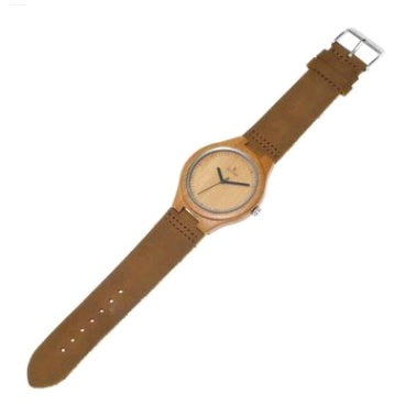 Wooden watch leather couple models bamboo and wood watches