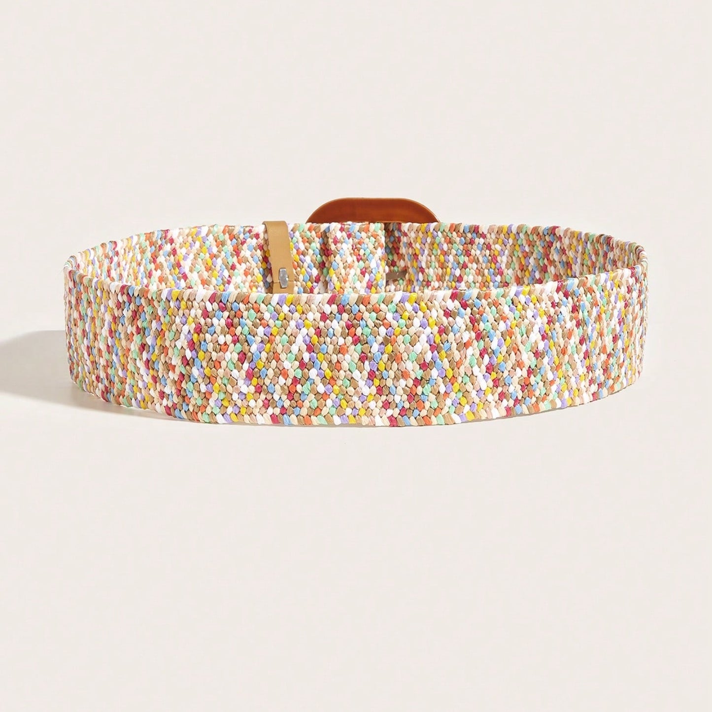 Contrast Square Buckle Belt