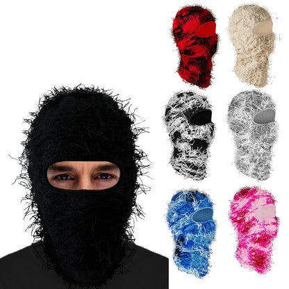 European And American Knitted Warm Face Mask