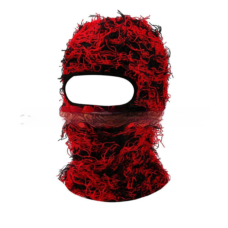 Colorful High Street Hip Hop Street Personality Knit Hat Unisex Warm Mask Hat