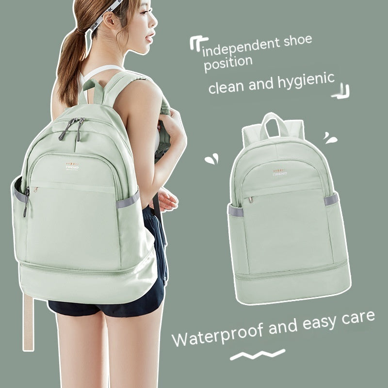 Gym Bag Women's Dry Wet Separation Waterproof Buggy Bag Swimming Sport Climbing Travel Backpack Shoe Warehouse Travel Backpack