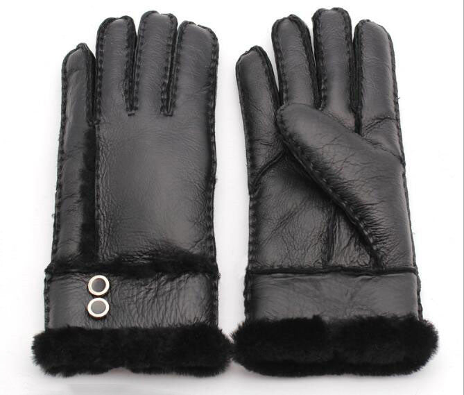 Windproof sheepskin gloves