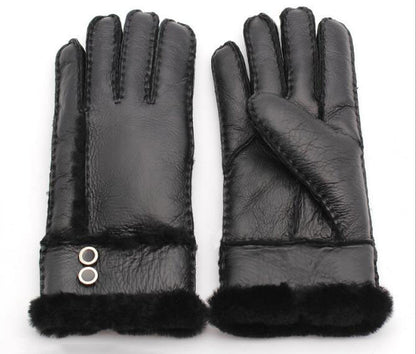 Windproof sheepskin gloves