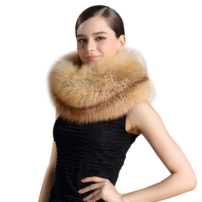 Bib Silver Fur Scarf For Men And Women