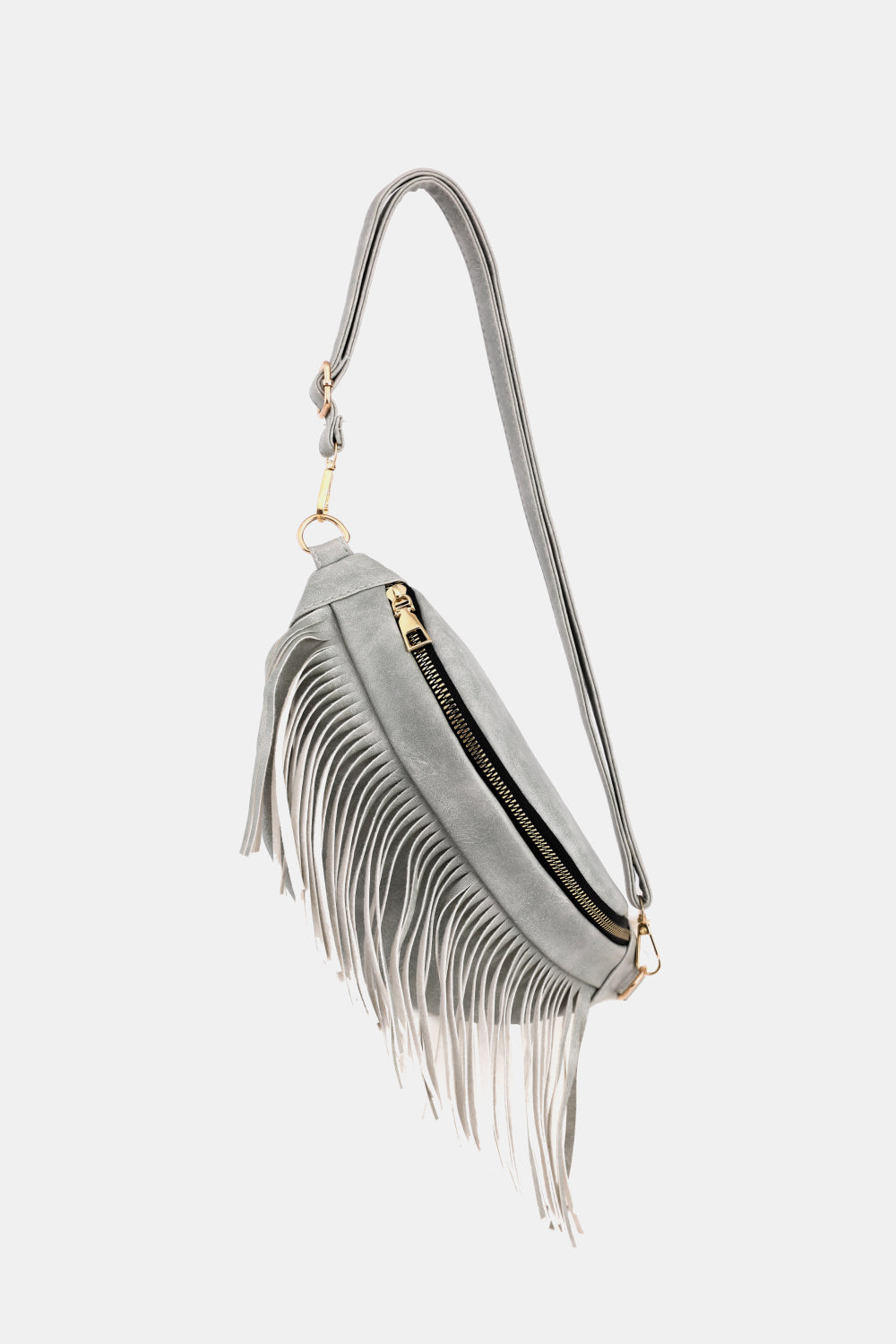 Fringed PU Leather Sling Bag