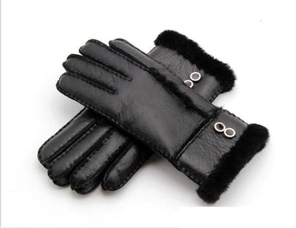 Windproof sheepskin gloves