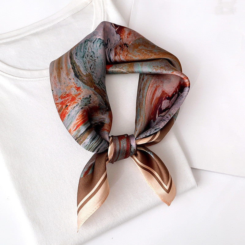 Silk Scarf Women Fashion Small Silk Scarf