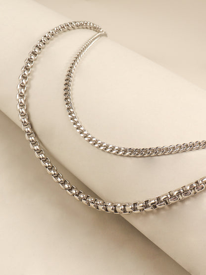 Double-Layered Metal Chain Belt