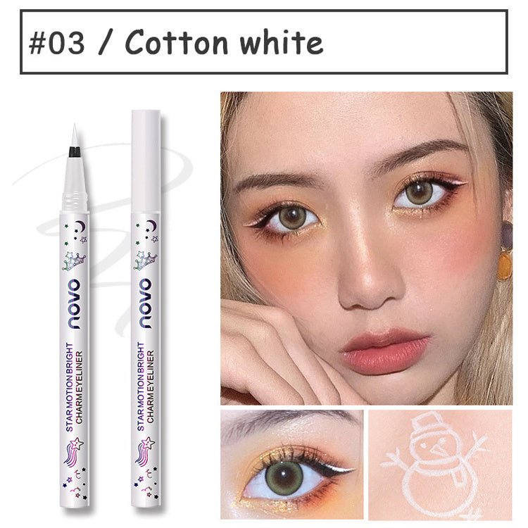 Water - repellent very fine color eyeliner