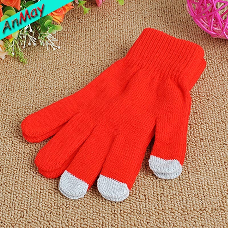 Touch screen gloves warm knit wool touch screen gloves winter touch gloves