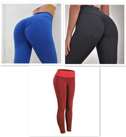 Plaid Leggings Fitness Yoga Pants Women's Seamless High Waist Leggings Breathable Gym