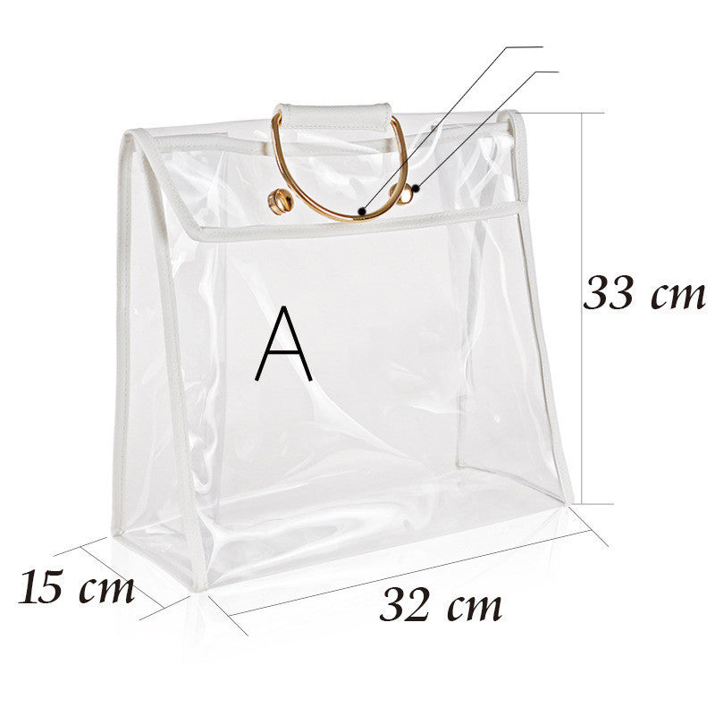 Transparent sealed bag storage bag