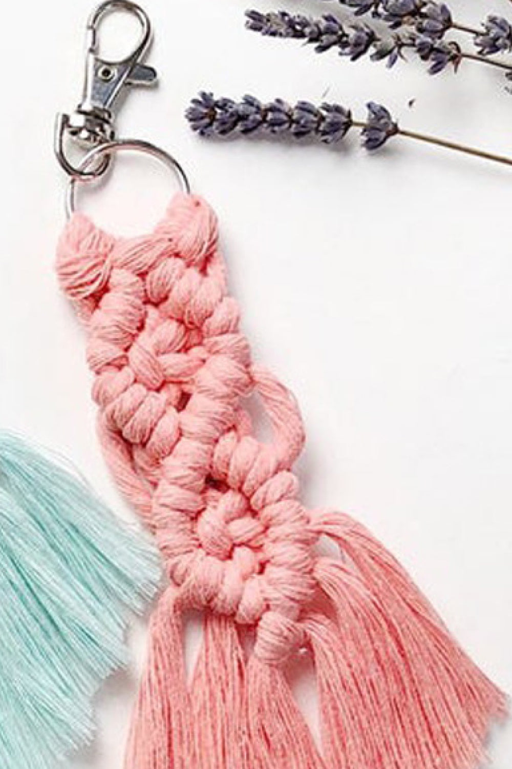 Verskeie 4-pak Macrame Fringe Sleutelhanger