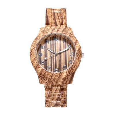 Bamboo Pattern Fashion Numbers Creative Men's And Women's Watches