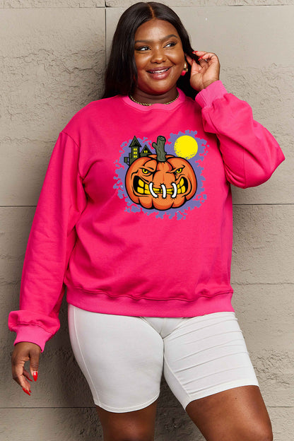 Simply Love Full Size Graphic Round Neck Sweatshirt