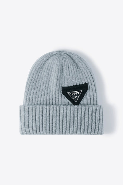 HAPPY Contrast Beanie