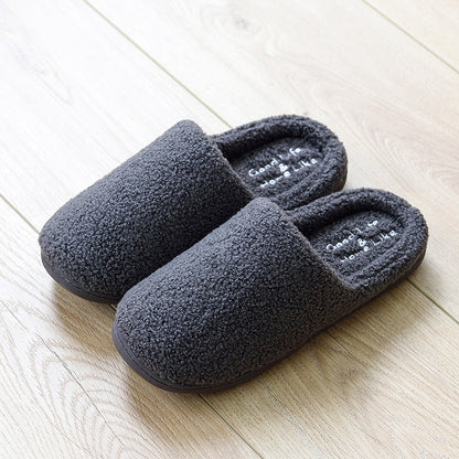 Winter cotton slippers women indoor home