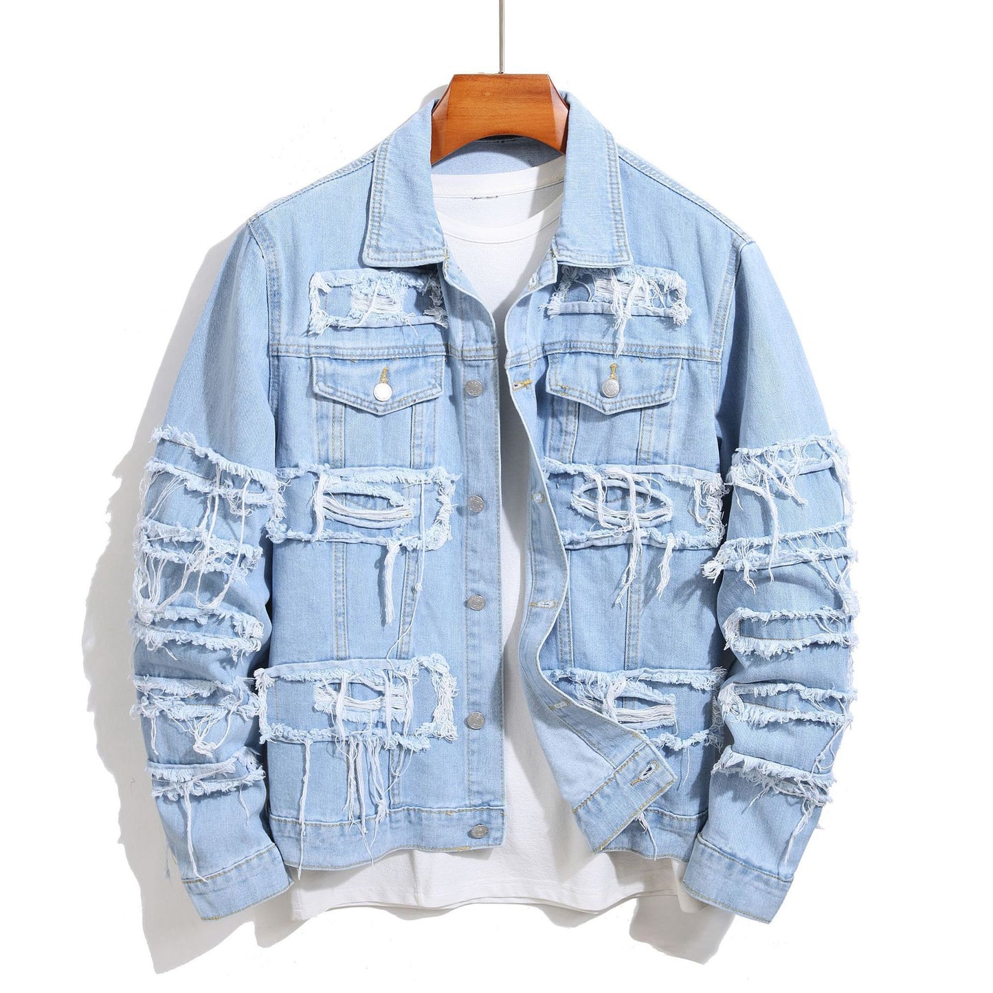 European And American Spring And Autumn Denim Coat Men