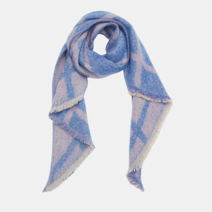 Raw Hem Polyester Scarf