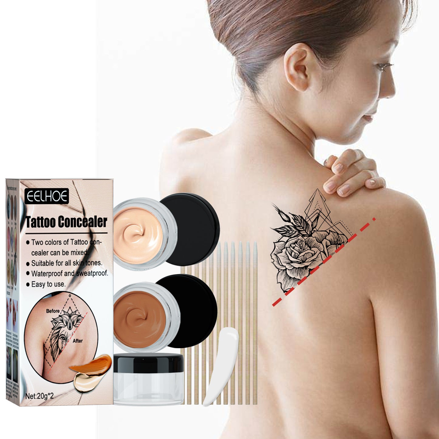 Tattoo Concealer Scar Birthmark Invisible Waterproof