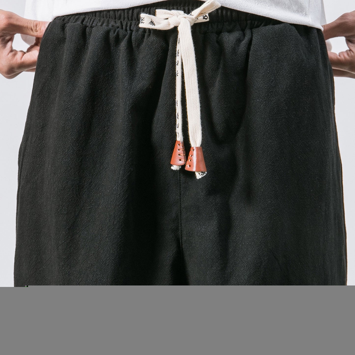 Mans Hip Hop Streetwear Gimnasium Joggers Broeke Trekkoord Elastiese sakke Tapse sweetpakbroek