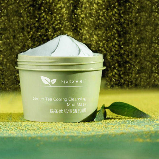 Green Tea Ice Cream Cleaning Mud Film For Moisturizing And Oil Control