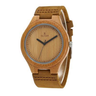 Wooden watch leather couple models bamboo and wood watches