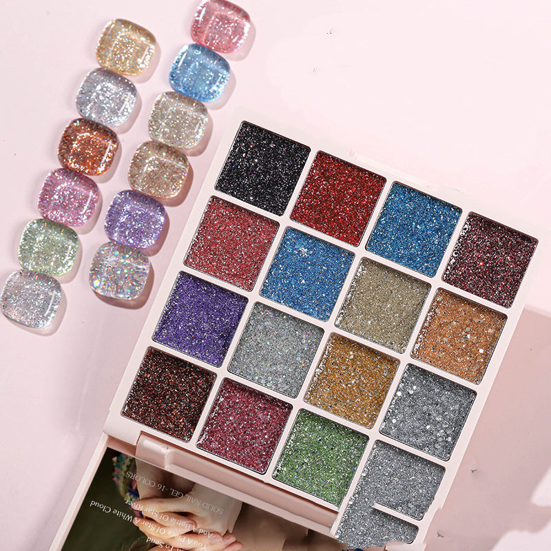 Spring And Summer Color Solid Nail Polish Eyeshadow Palette