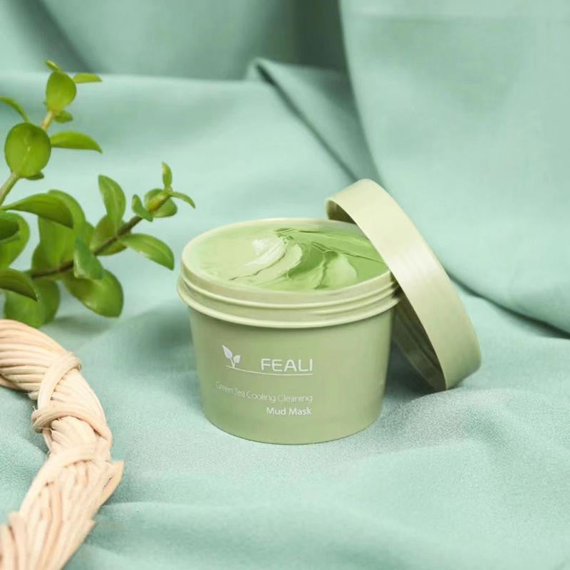 Green Tea Ice Cream Cleaning Mud Film For Moisturizing And Oil Control