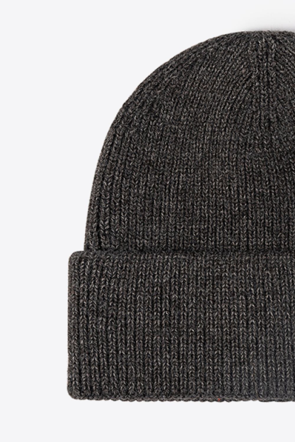 Letter N Patch Cuffed Knit Beanie