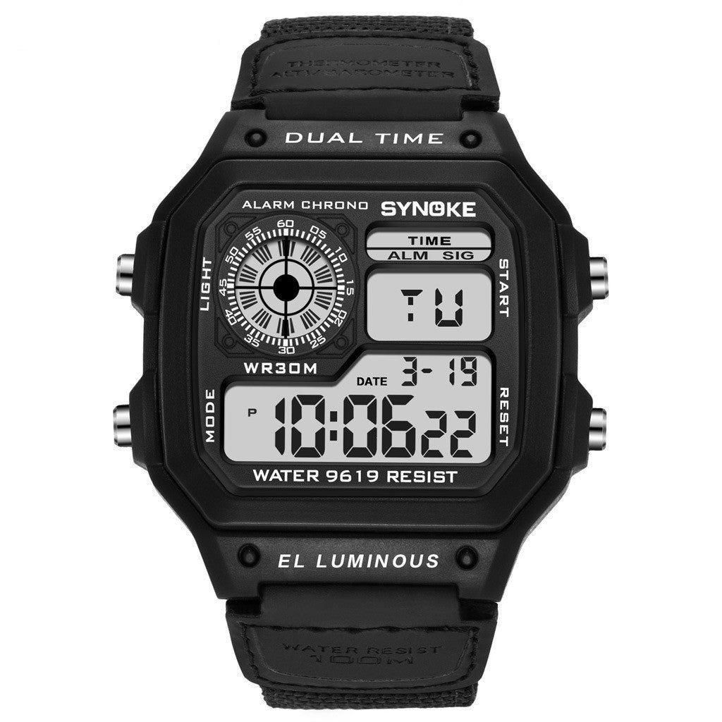 Retro Electronic Watch Luminous Waterproof Sports Men's Watches