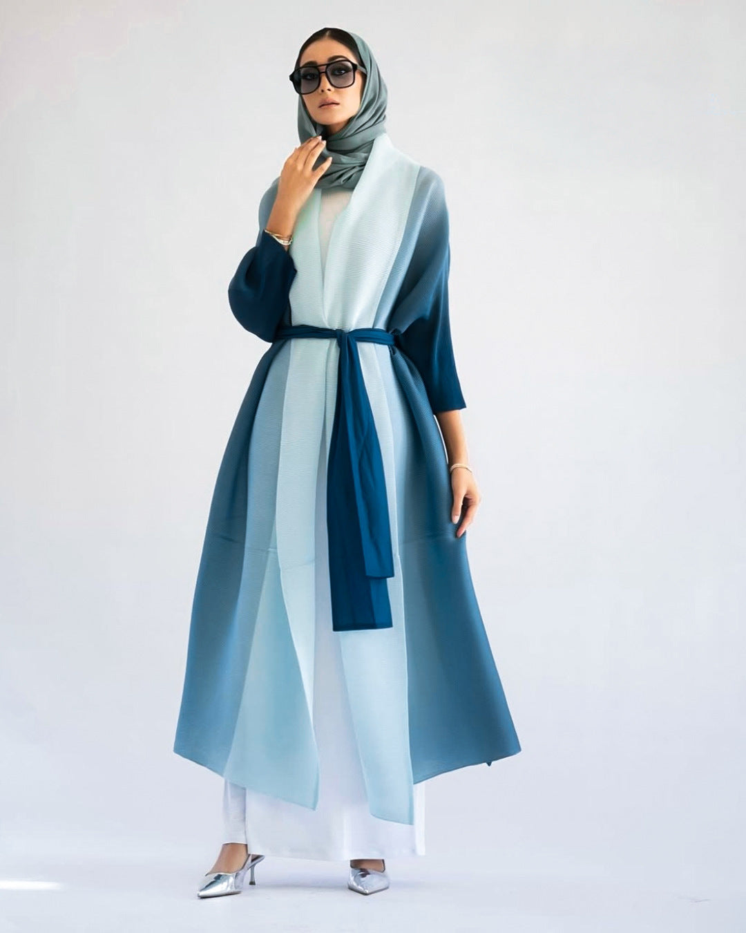 Fashionable Gradient Coat Long Skirt For Women