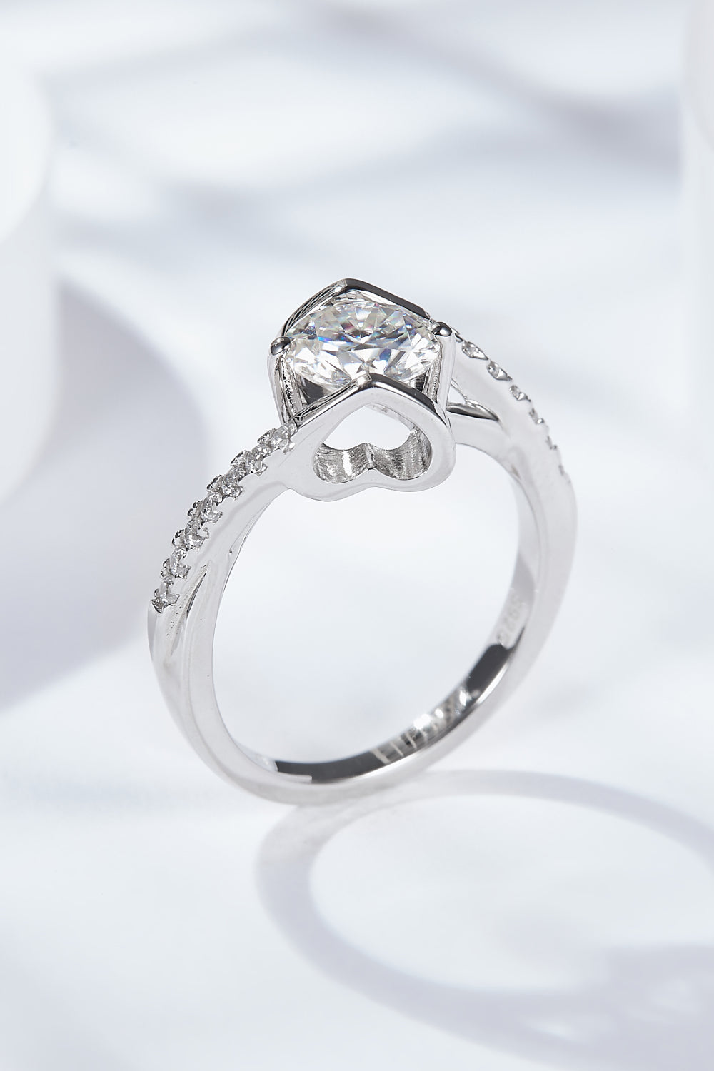 Limitless Love Platinum-Plated Moissanite Ring