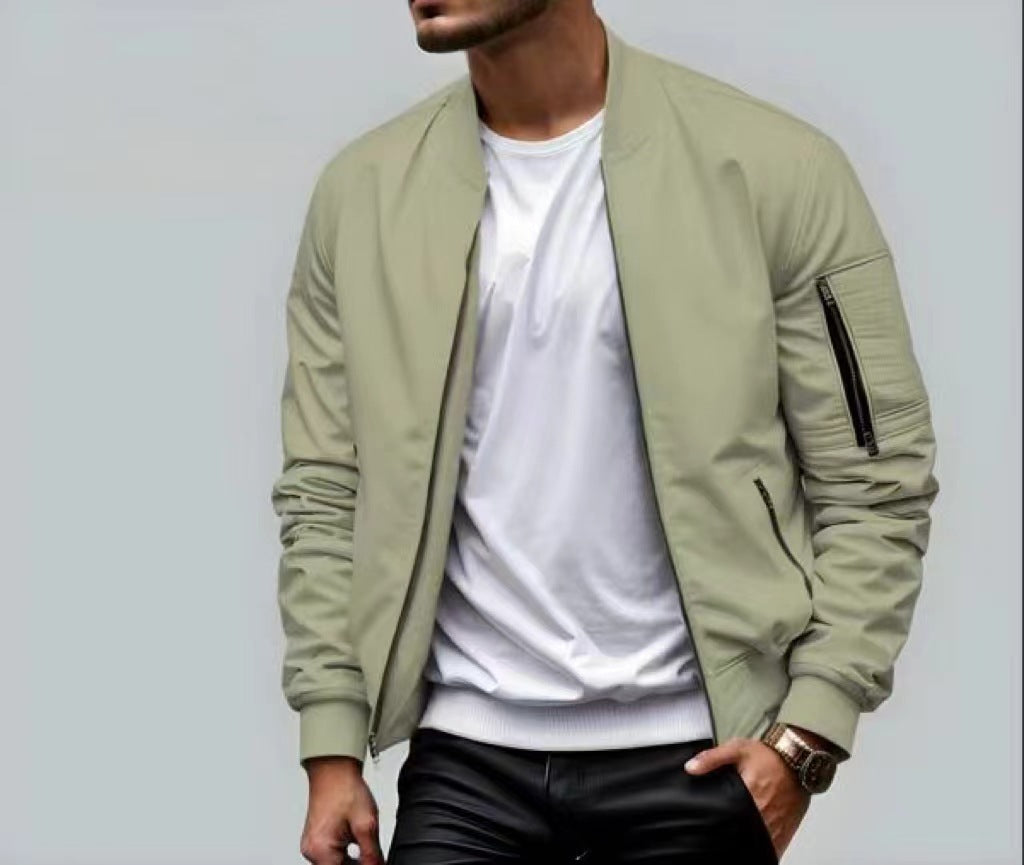 Men's Casual Baseball Jacket Spring And Autumn