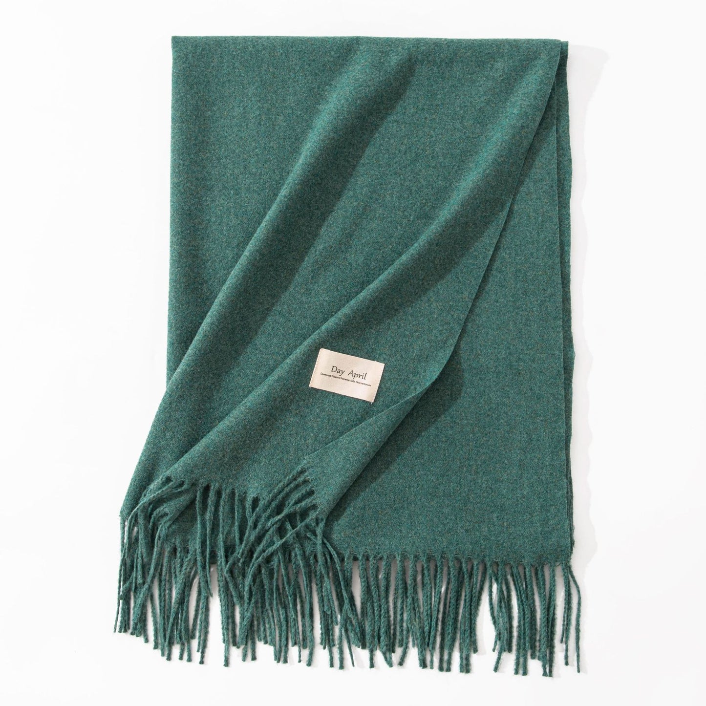 Pure Color Artificial Cashmere Scarf Women's Winter High-grade Shawl