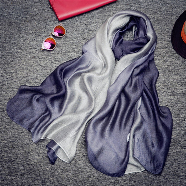 new Silk Scarf Winter Spring Cotton And Linen Pashmina Women