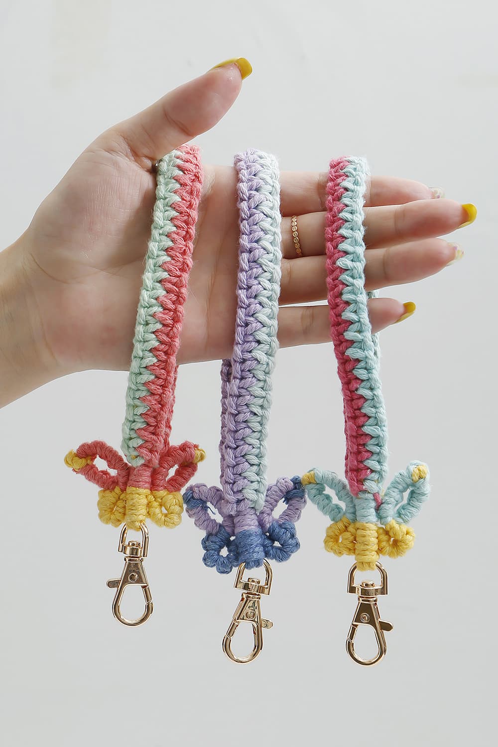 Butterfly Shape Macrame Key Chain