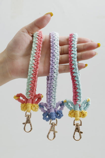 Butterfly Shape Macrame Key Chain