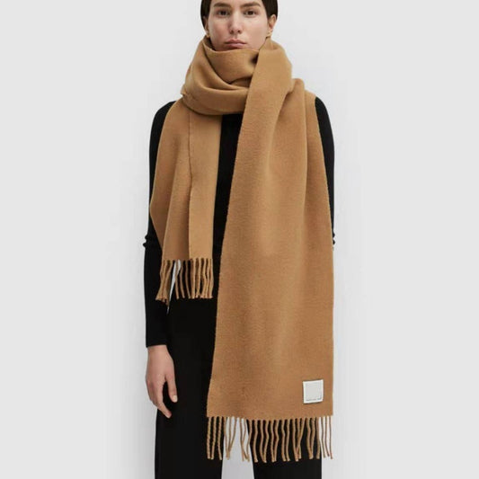 Winter New European And American Niche Wool Scarf For Women